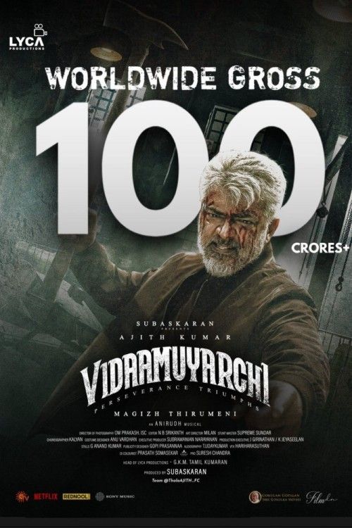 poster of VidaaMuyarchi (2025) Hindi ORG Dubbed Movie